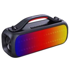 IQ Sound IPX5 Portable Bluetooth Speaker w/LED Light Show